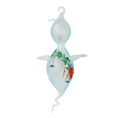 Załaduj obraz do przeglądarki galerii, Fairy Tale Halloween Ghost. Handmade Glass Christmas ornament. 2020-263
