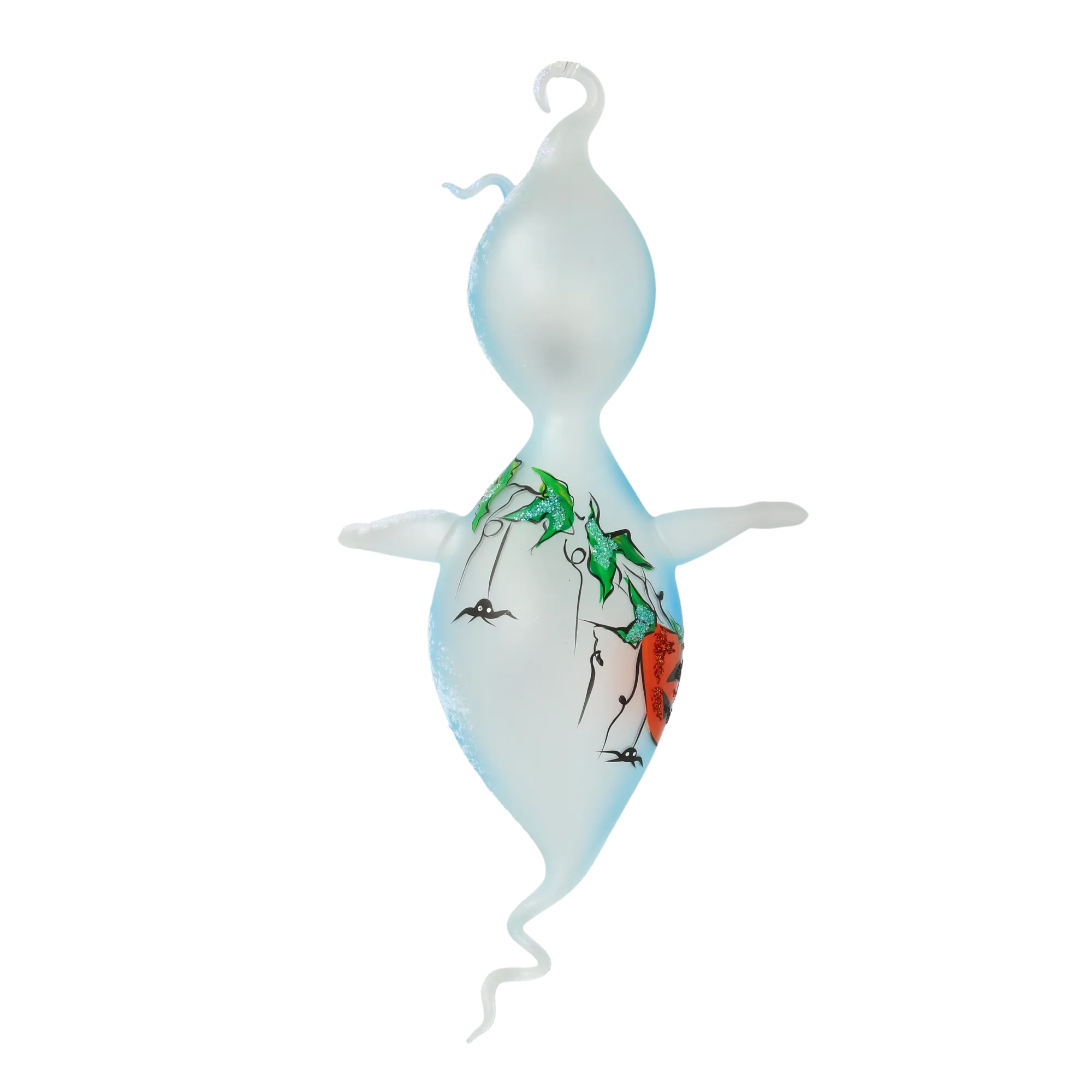 Gentle Ivy Apparition | Hand-Painted Glass Ornament | Blubom 2020-263