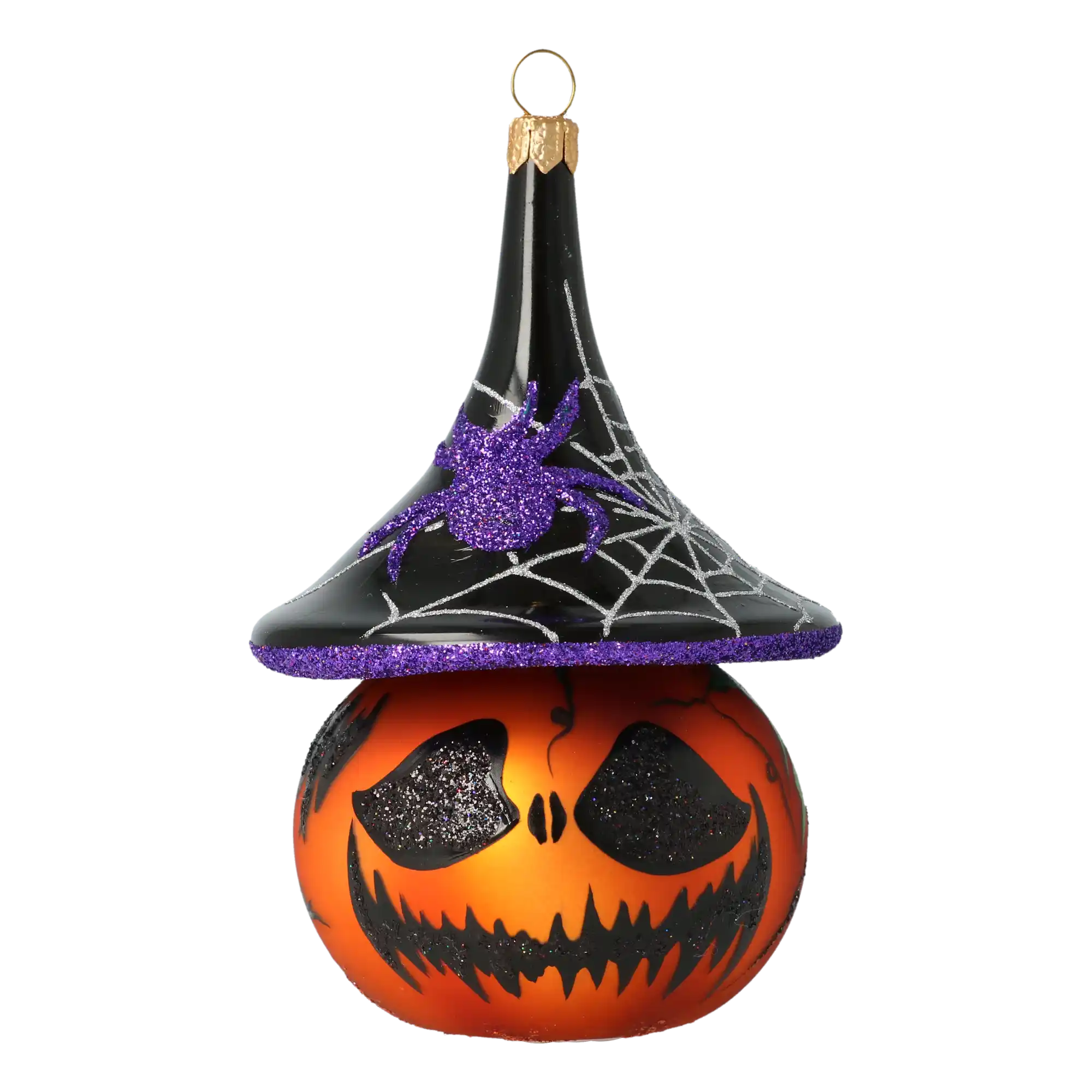 Dynia w kapeluszu czarownicy Szklana Ozdoba