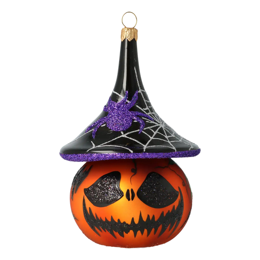 Dynia w kapeluszu czarownicy Szklana Ozdoba