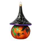 Sinister Midnight Sovereign | Hand-Painted Glass Ornament | Blubom 2020-266