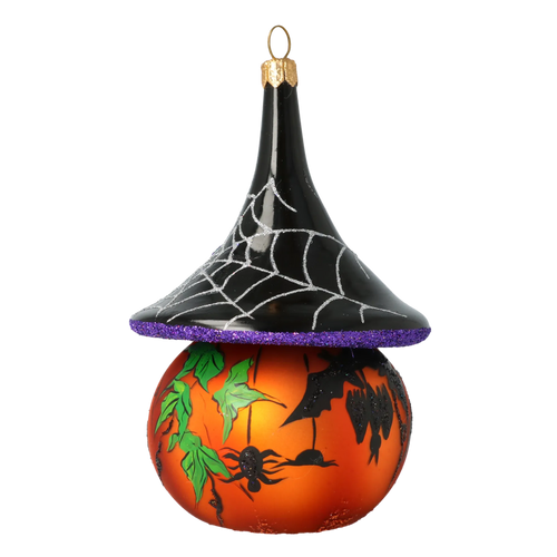 Sinister Midnight Sovereign | Hand-Painted Glass Ornament | Blubom 2020-266