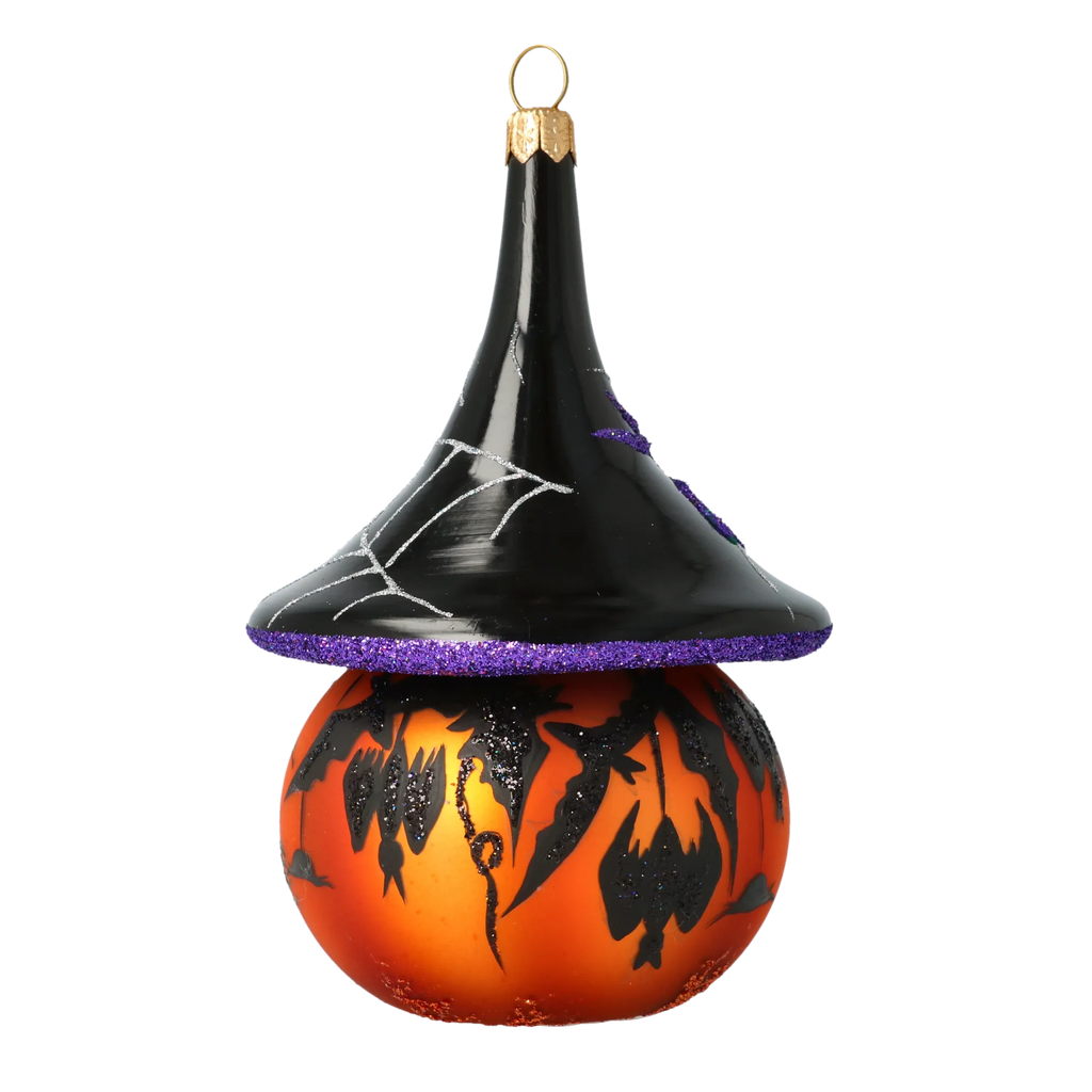 Sinister Midnight Sovereign | Hand-Painted Glass Ornament | Blubom 2020-266