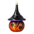 Załaduj obraz do przeglądarki galerii, Sinister Midnight Sovereign | Hand-Painted Glass Ornament | Blubom 2020-266
