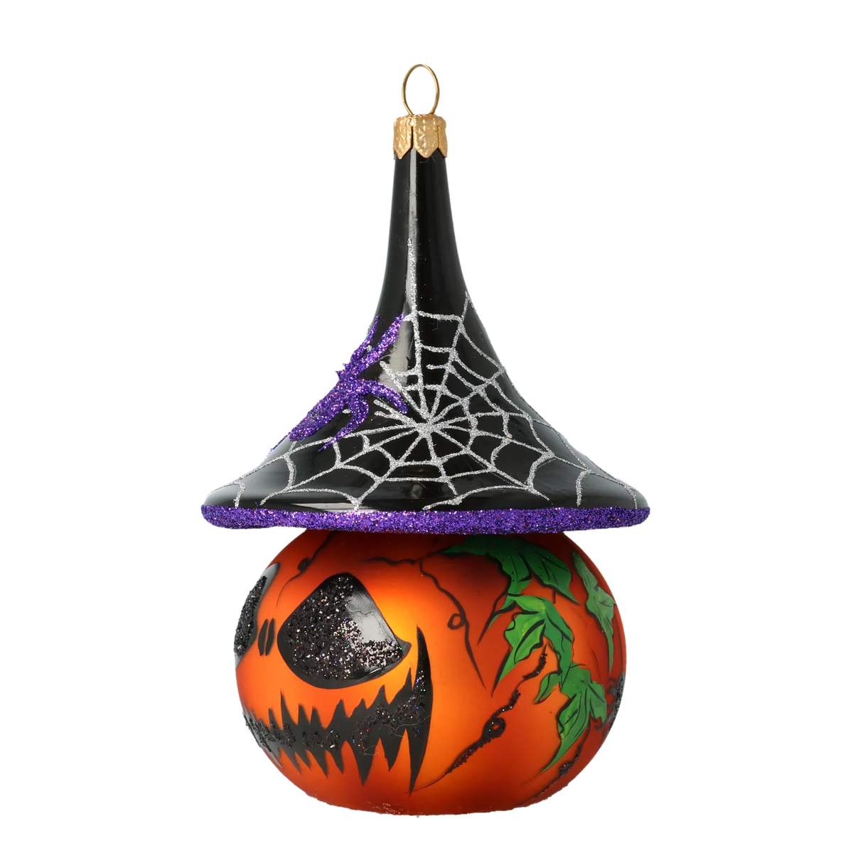 Sinister Midnight Sovereign | Hand-Painted Glass Ornament | Blubom 2020-266