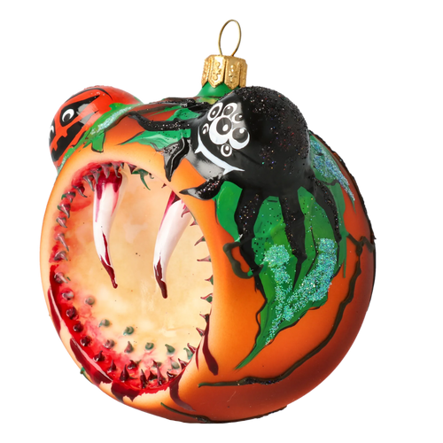 Savage Crimson Maw | Hand-Painted Glass Ornament | Blubom 2020-267