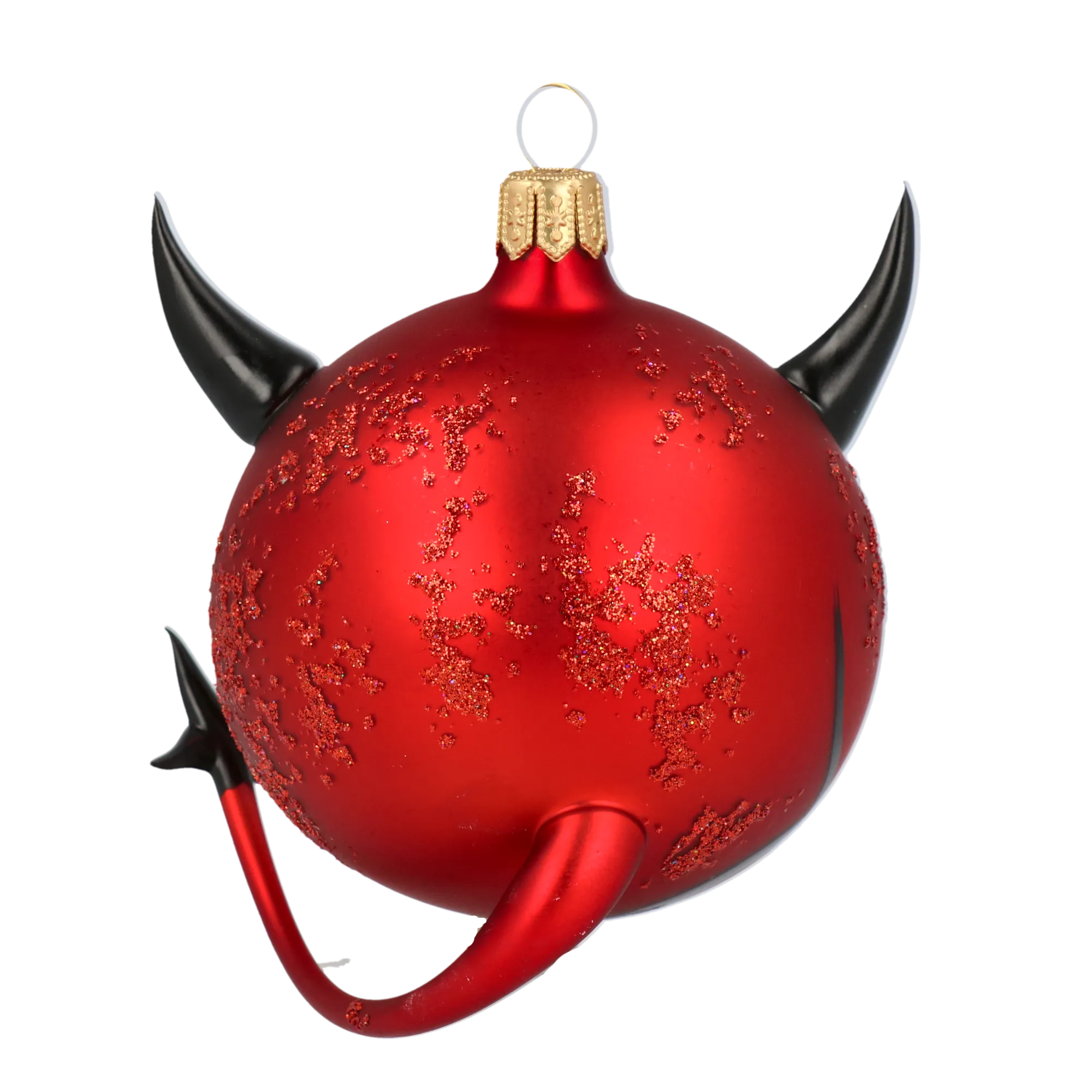 Devil of Hell. Handmade Glass Christmas ornament. 2020-271