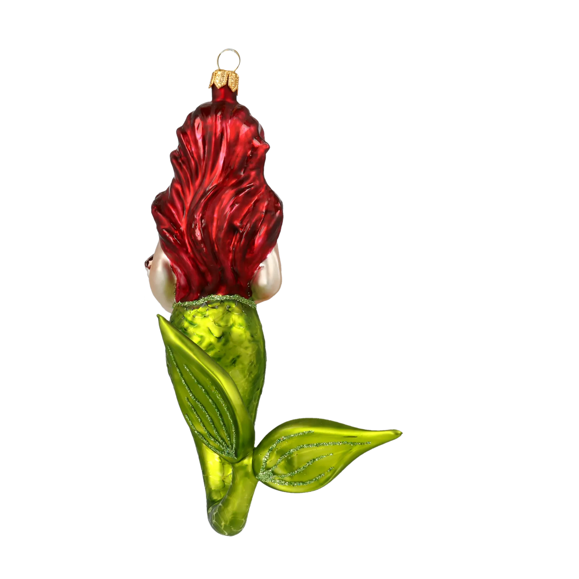 Luminous Pearl Siren | Hand-Painted Glass Ornament | Blubom 2020-277