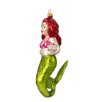 Luminous Pearl Siren | Hand-Painted Glass Ornament | Blubom 2020-277