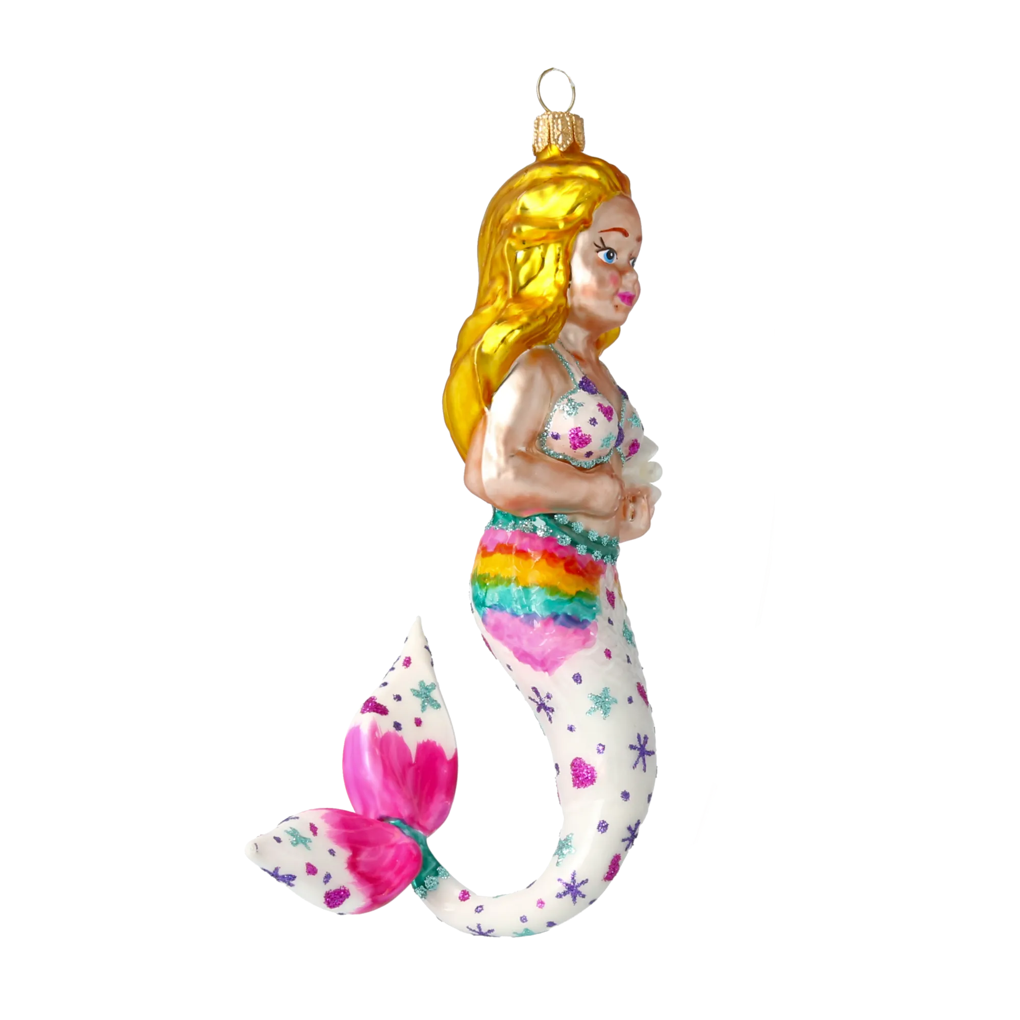 Starry Pearl Mermaid Premium christmas glass ornament 2020-280
