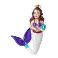 Załaduj obraz do przeglądarki galerii, Mermaid Oceania. Handmade Glass Christmas ornament. 2020-283
