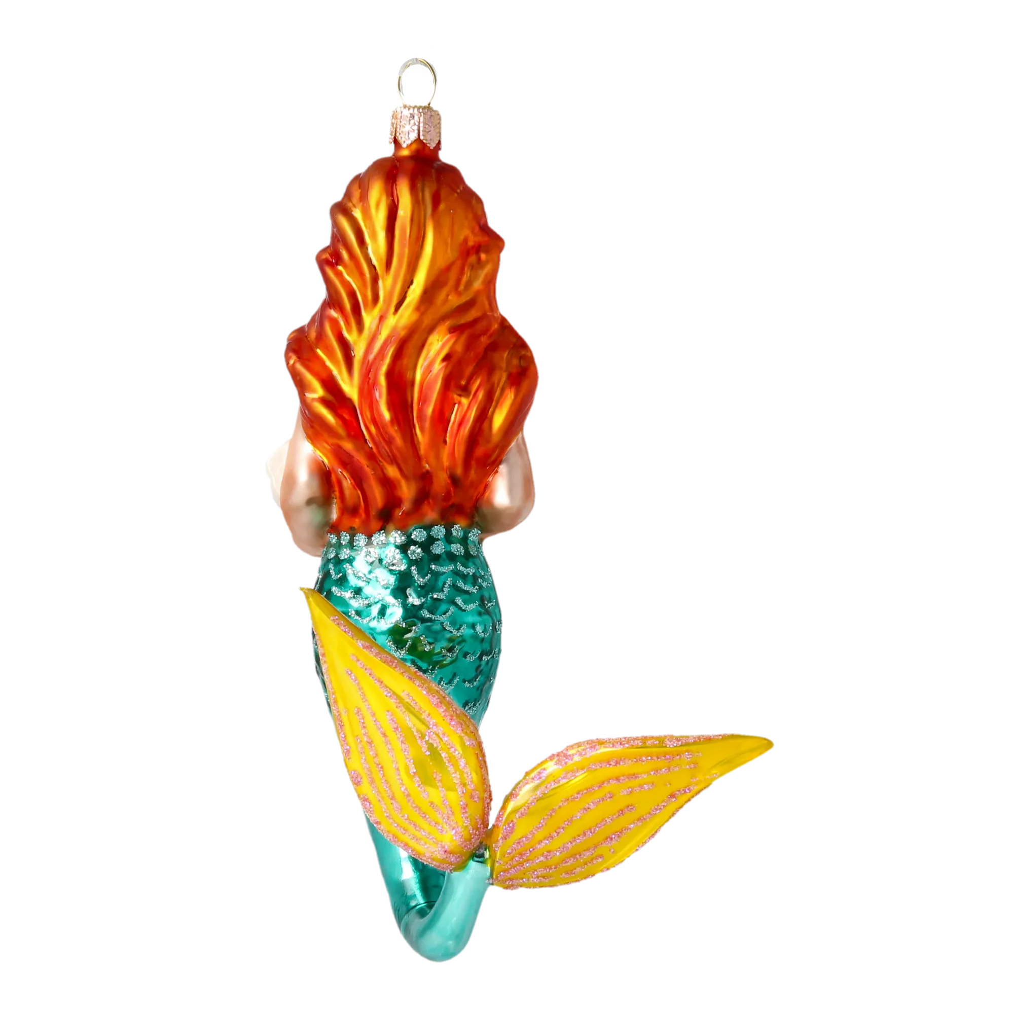 The Fairy Tale Mermaid. Handmade Glass Christmas ornament. 2020-284
