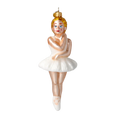 Załaduj obraz do przeglądarki galerii, Ballerina - Ballerina in White. Handmade Glass Christmas ornament. 2020-285
