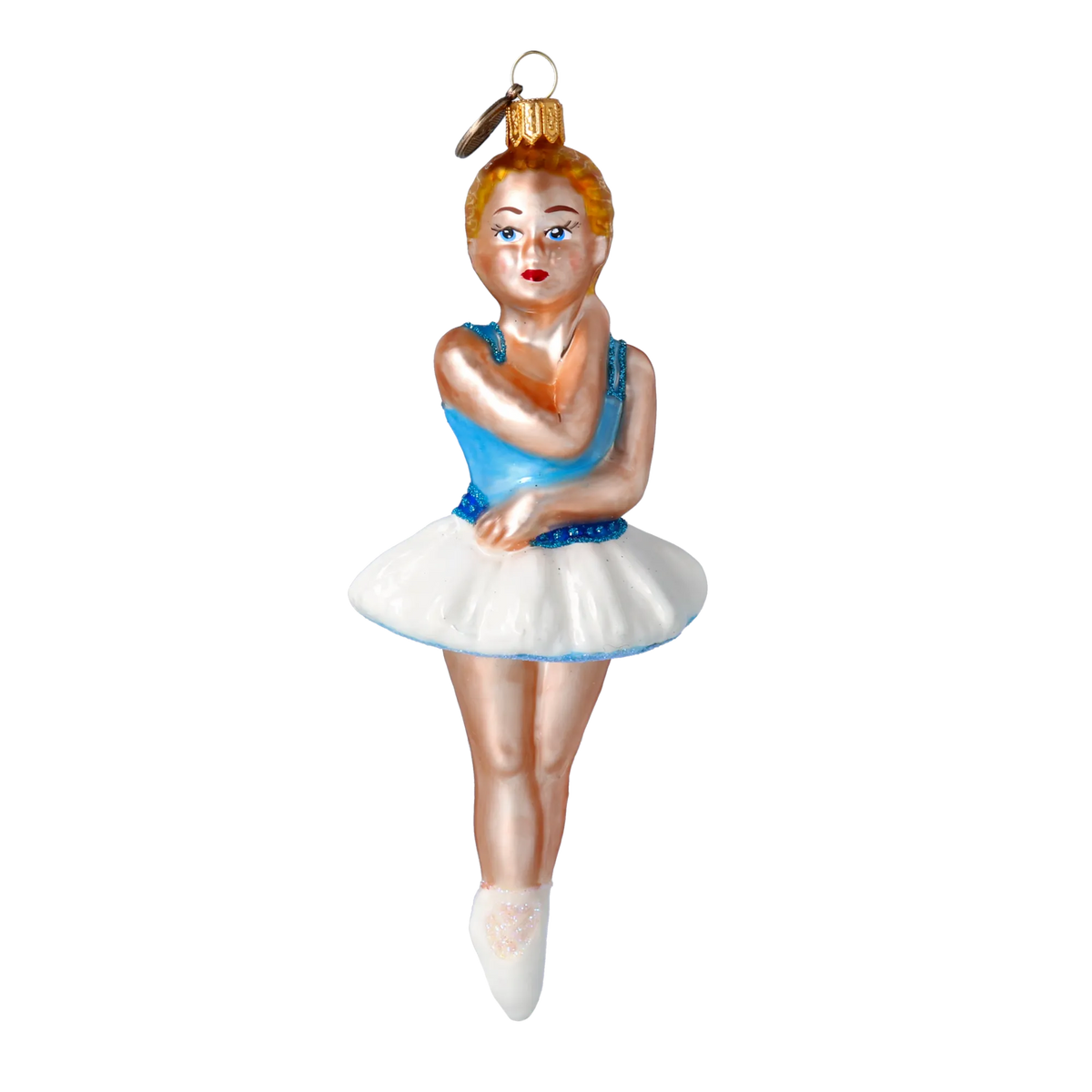 Azure Adagio | Hand-Painted Glass Ornament | Blubom 2020-288