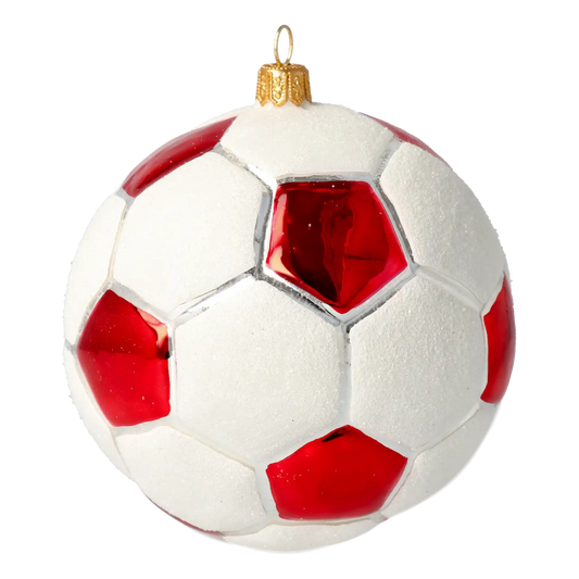 Piłka Nożna Szklana Ozdoba
