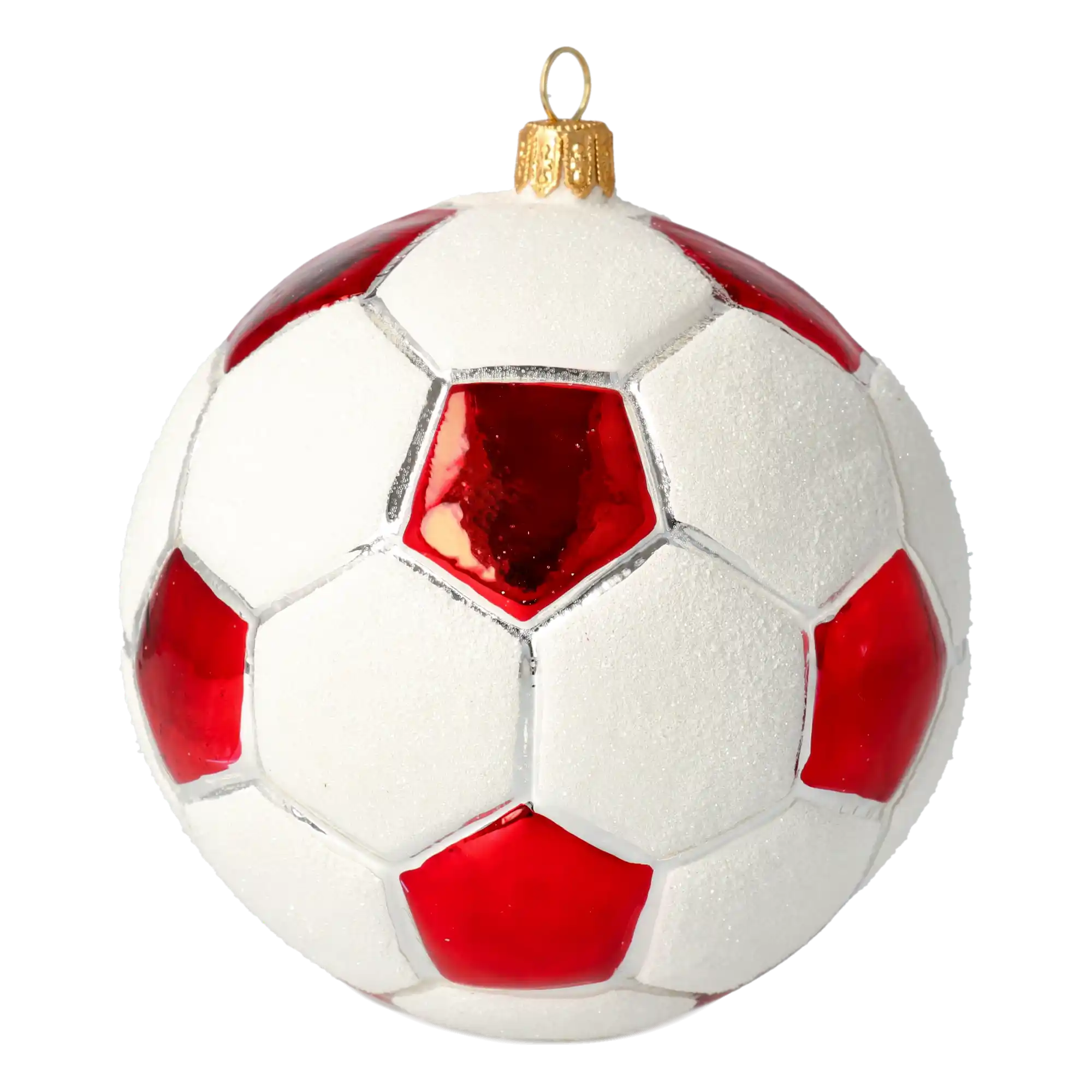 Piłka Nożna Szklana Ozdoba