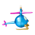 Załaduj obraz do przeglądarki galerii, Sky Whirly the Helicopter Glass Christmas ornament free blowing 2020-300
