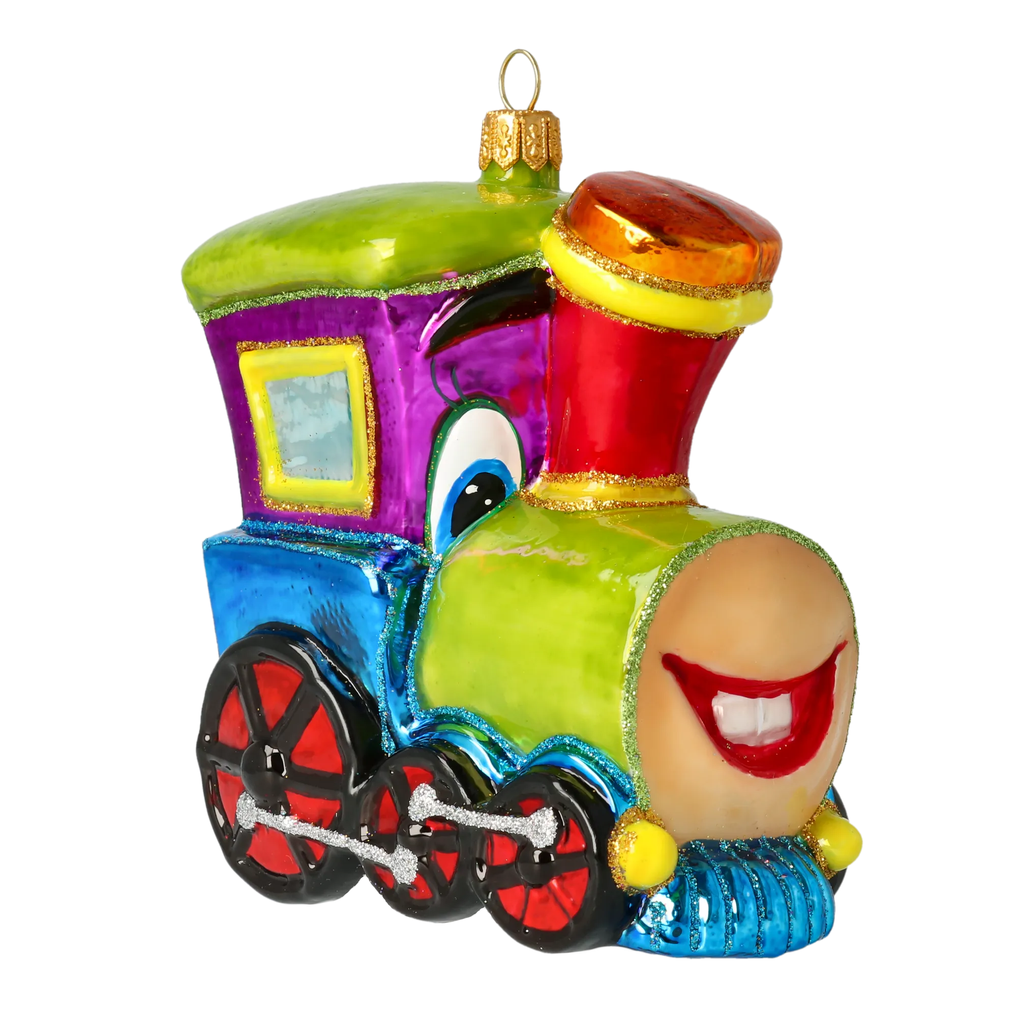 Polychrome Heritage Express Premium christmas glass ornament 2020-304
