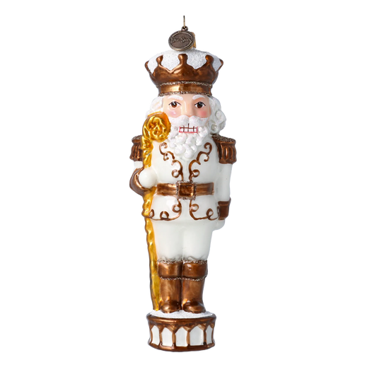 The Magic Nutcracker. Handmade Glass Christmas ornament. 2020-307