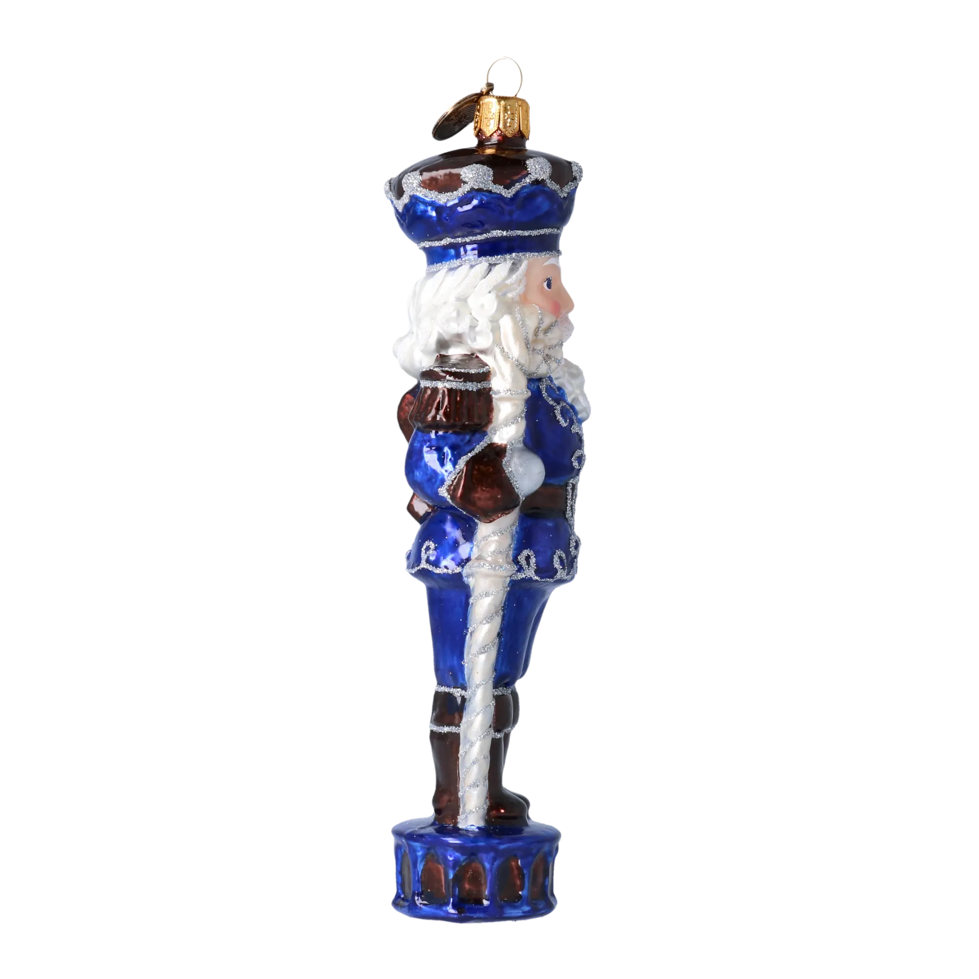 Fairytale Nutcracker. Handmade Glass Christmas ornament. 2020-308