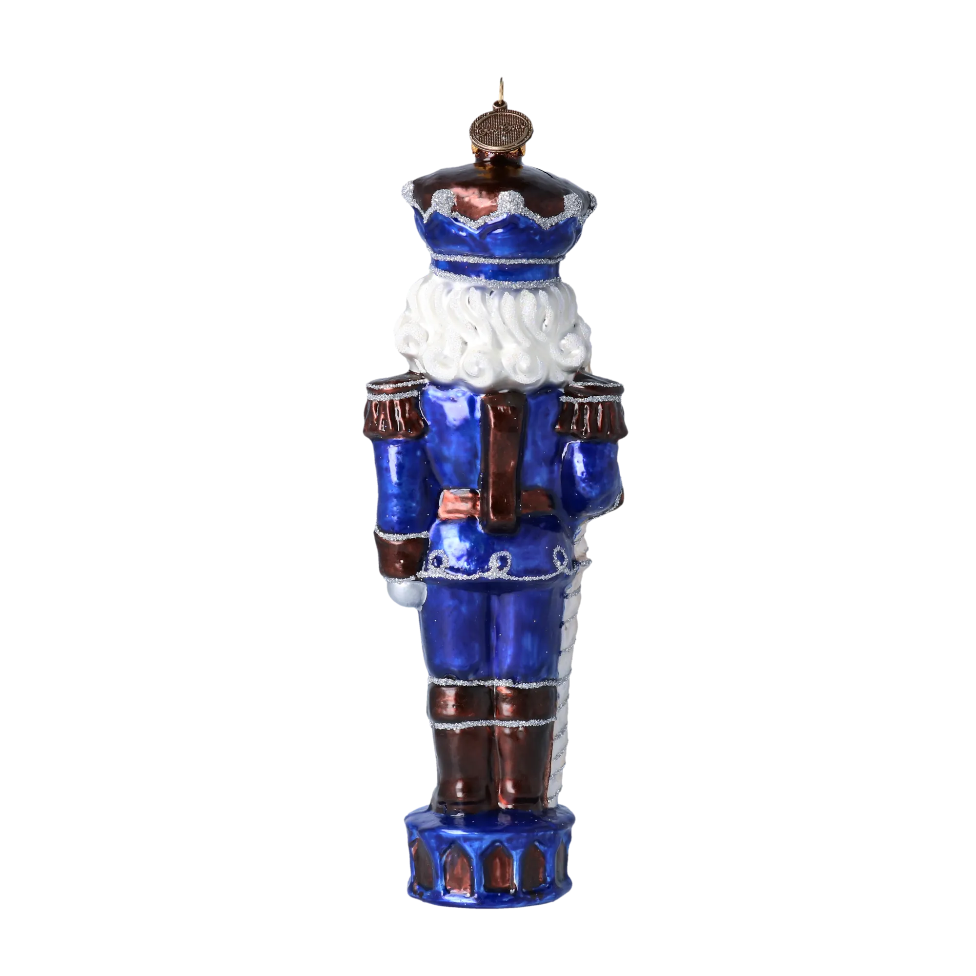 Fairytale Nutcracker. Handmade Glass Christmas ornament. 2020-308