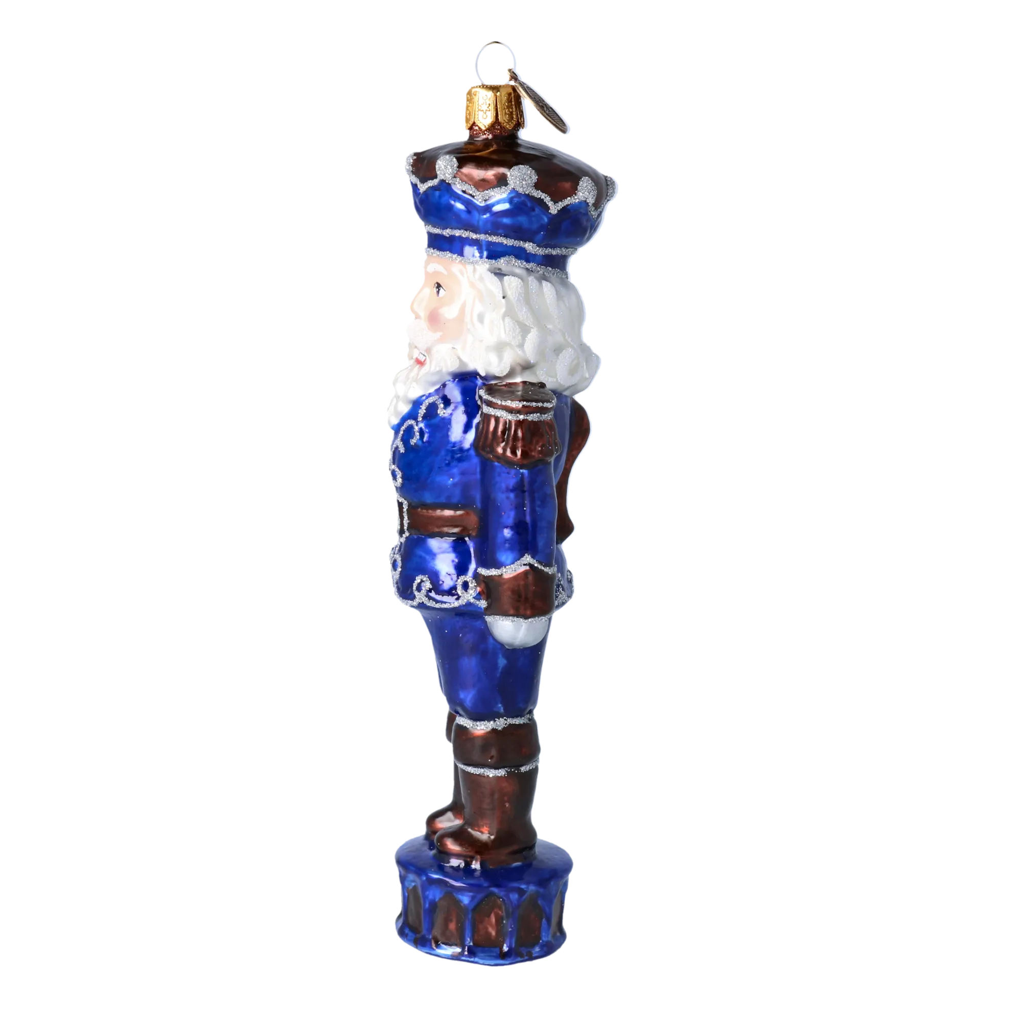 Steadfast Cobalt Sentry | Hand-Painted Glass Ornament | Blubom 2020-308