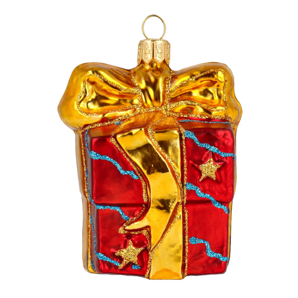 Gilded Secret | Hand-Painted Glass Ornament | Blubom 2020-310