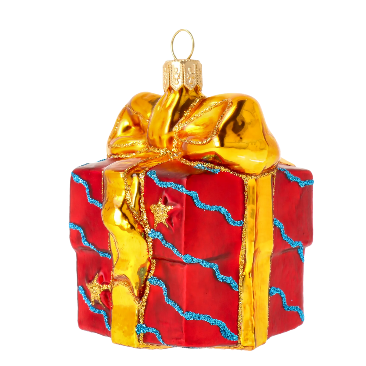 Gilded Secret | Hand-Painted Glass Ornament | Blubom 2020-310