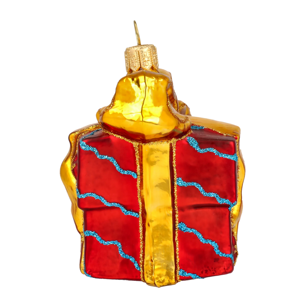 Gilded Secret | Hand-Painted Glass Ornament | Blubom 2020-310