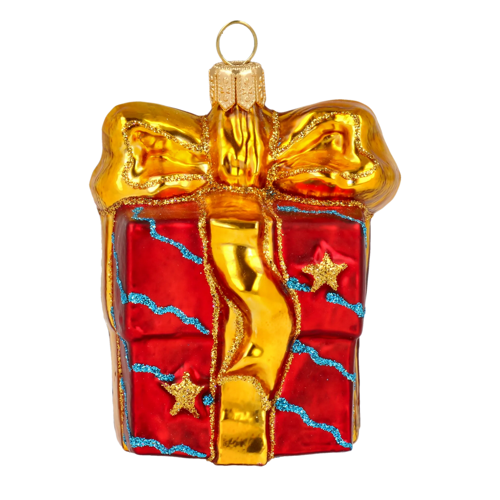 Gilded Secret | Hand-Painted Glass Ornament | Blubom 2020-310