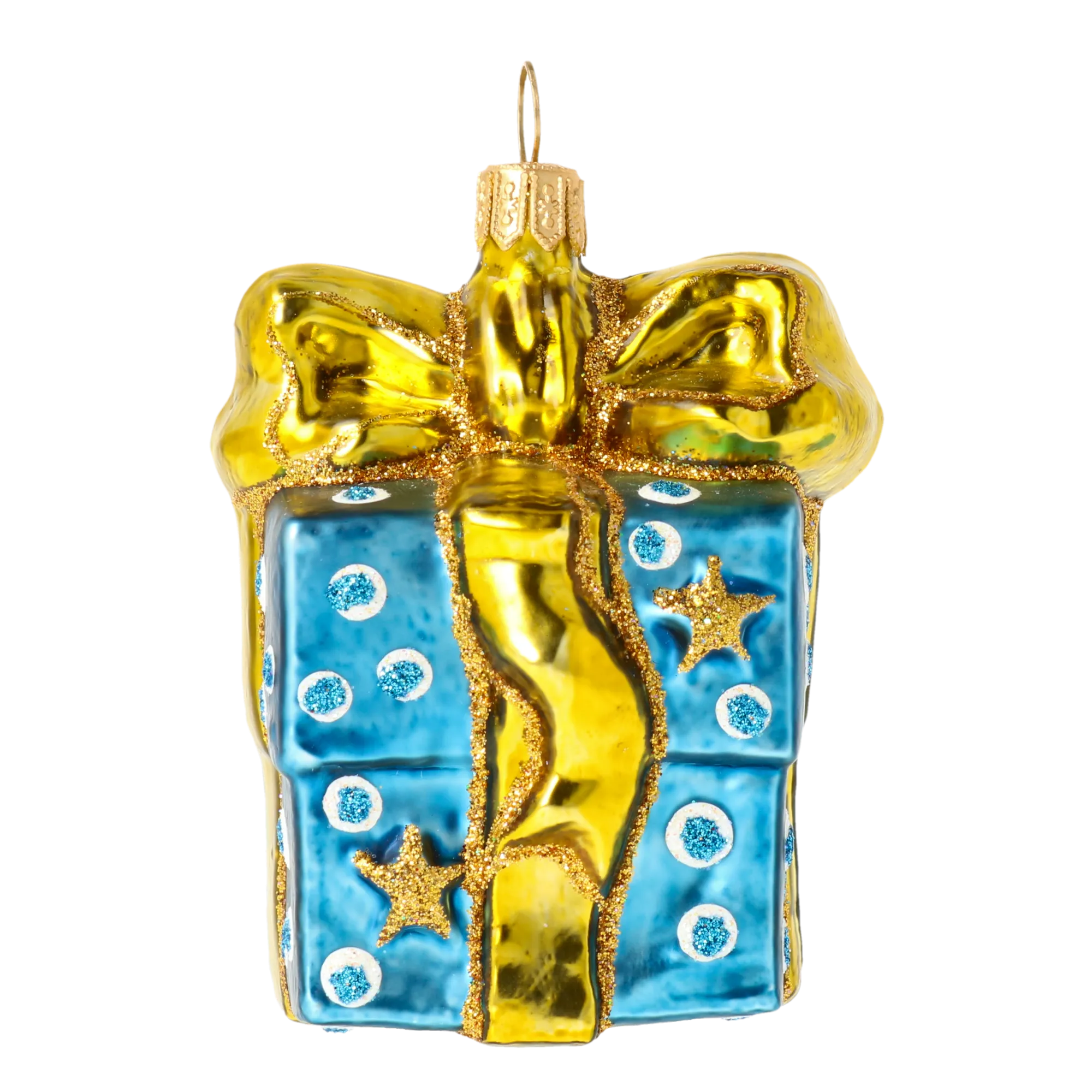 Azure Gilded Gift Premium christmas glass ornament 2020-315