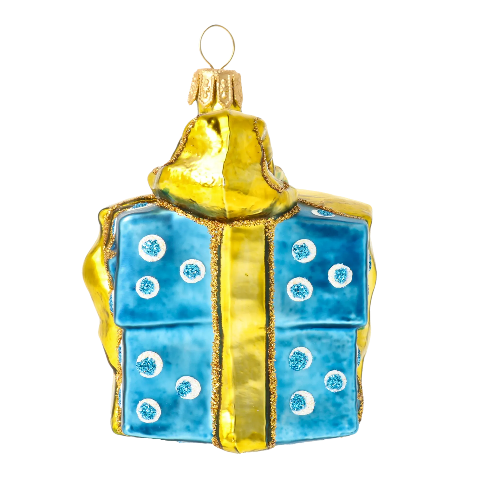 Azure Gilded Gift Premium christmas glass ornament 2020-315