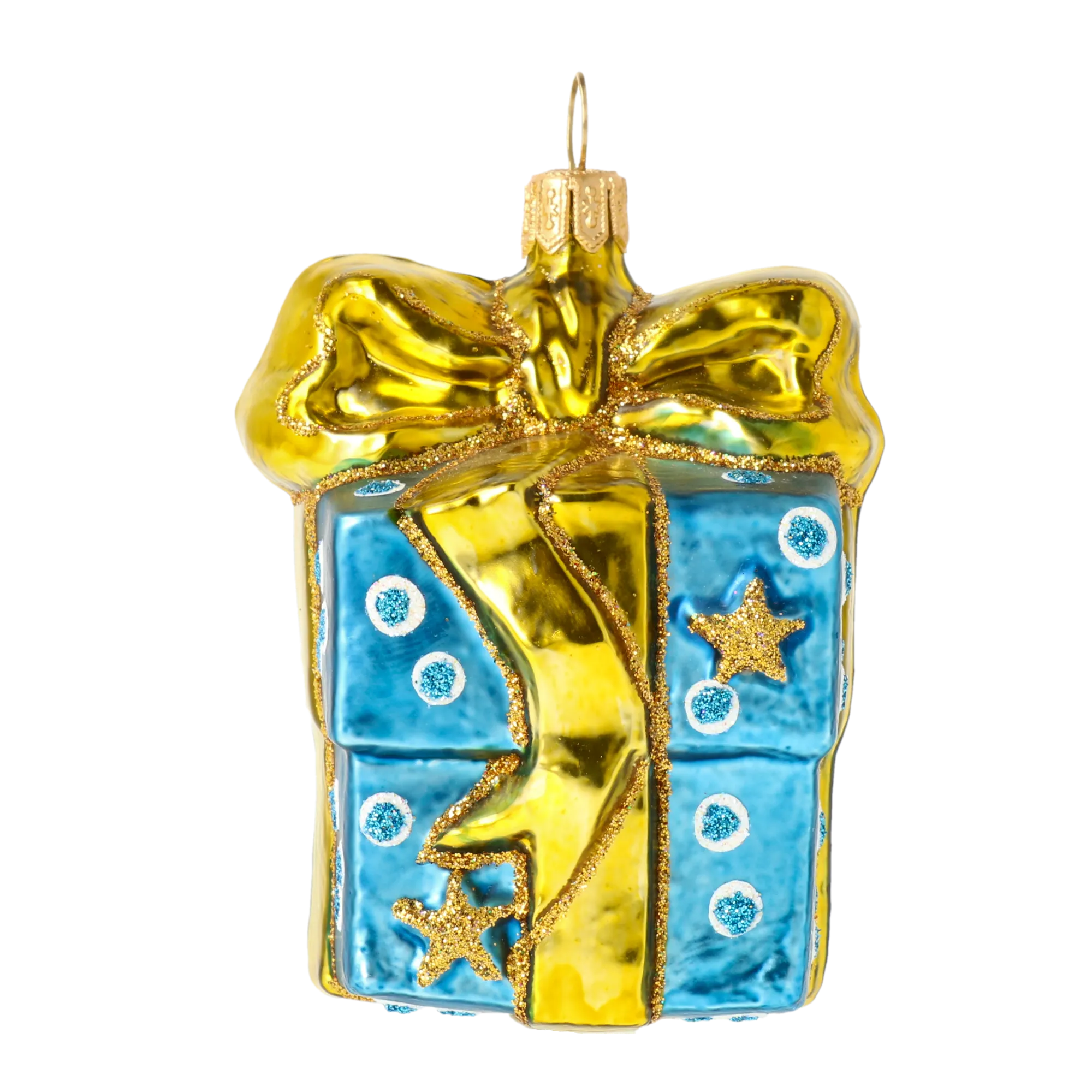 Azure Gilded Gift Premium christmas glass ornament 2020-315