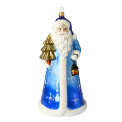Old-World Santa in Snowflake Cobalt