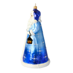 Nocturnal Azure Voyager | Hand-Painted Glass Ornament | Blubom 2020-331