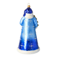Load image into Gallery viewer, Midnight Sapphire Santa Claus Premium christmas glass ornament 2020-331
