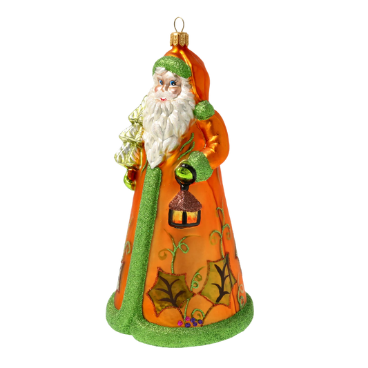 Amber Spruce Santa Claus Premium christmas glass ornament 2020-333