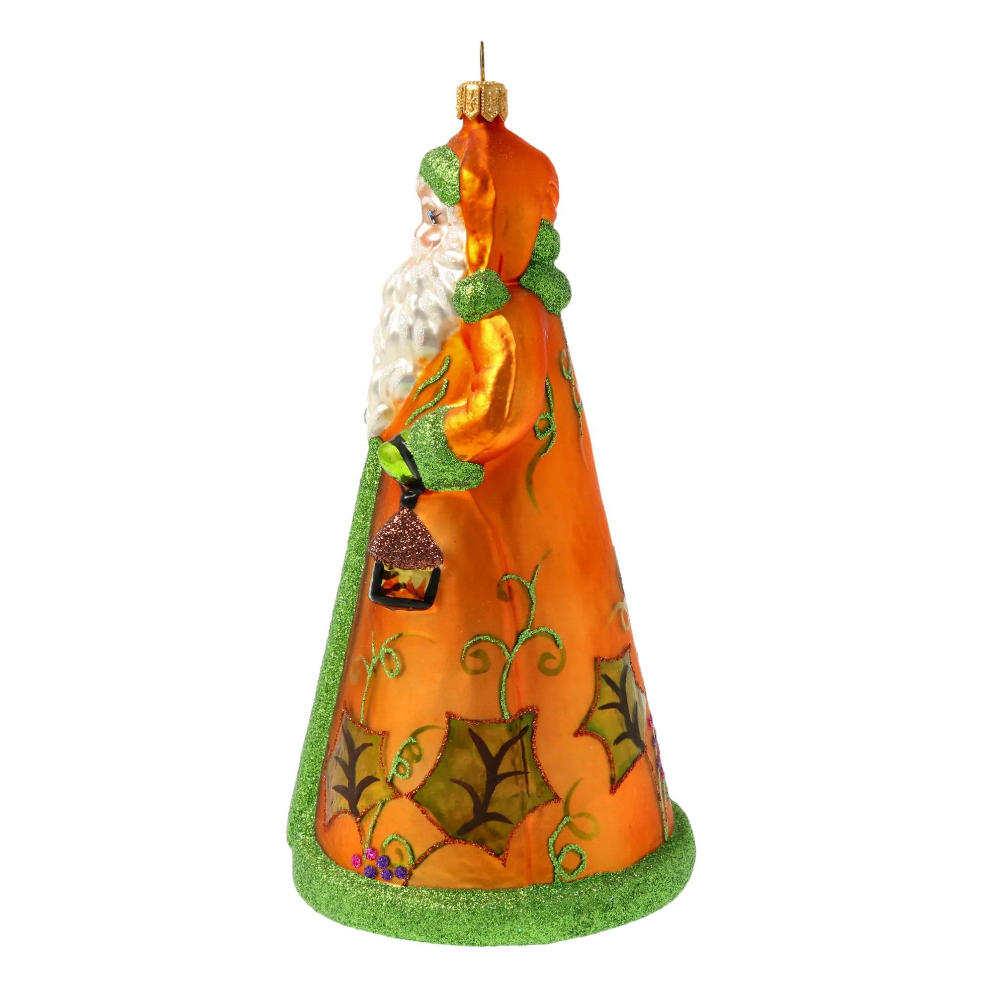 Amber Spruce Santa Claus Premium christmas glass ornament 2020-333