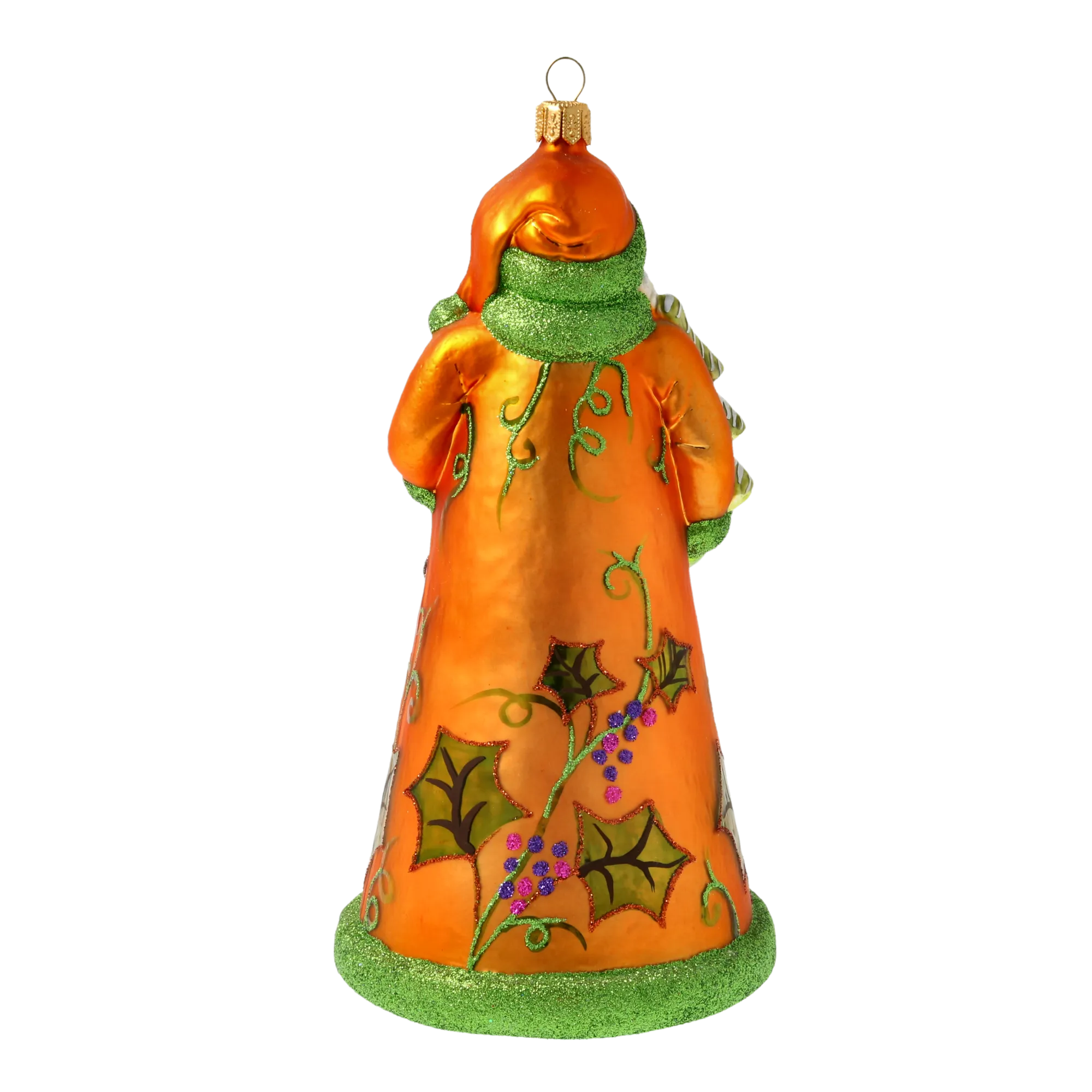 Amber Spruce Santa Claus Premium christmas glass ornament 2020-333