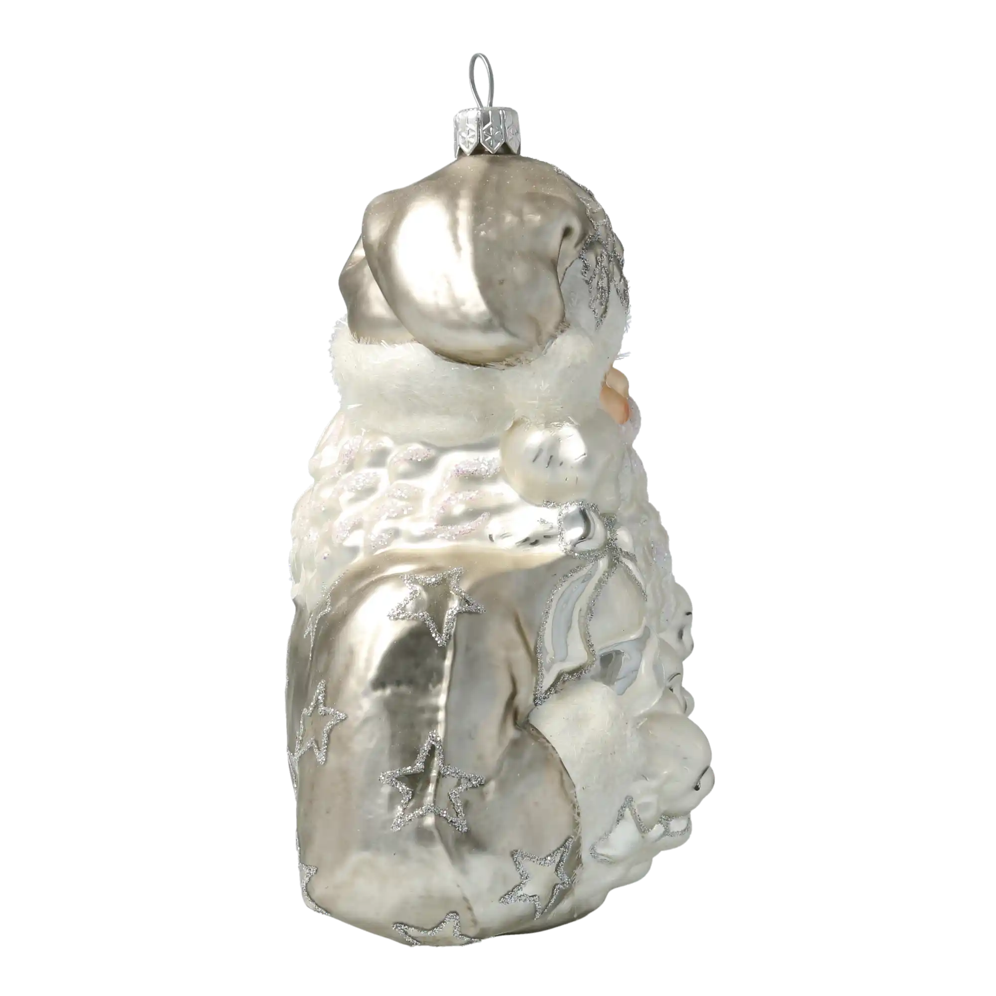 Mikołaj Z Misiami Szklana Ozdoba