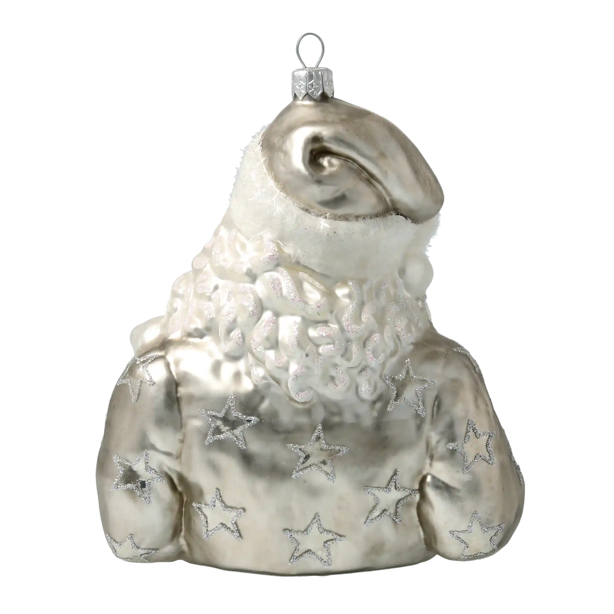 Mikołaj Z Misiami Szklana Ozdoba