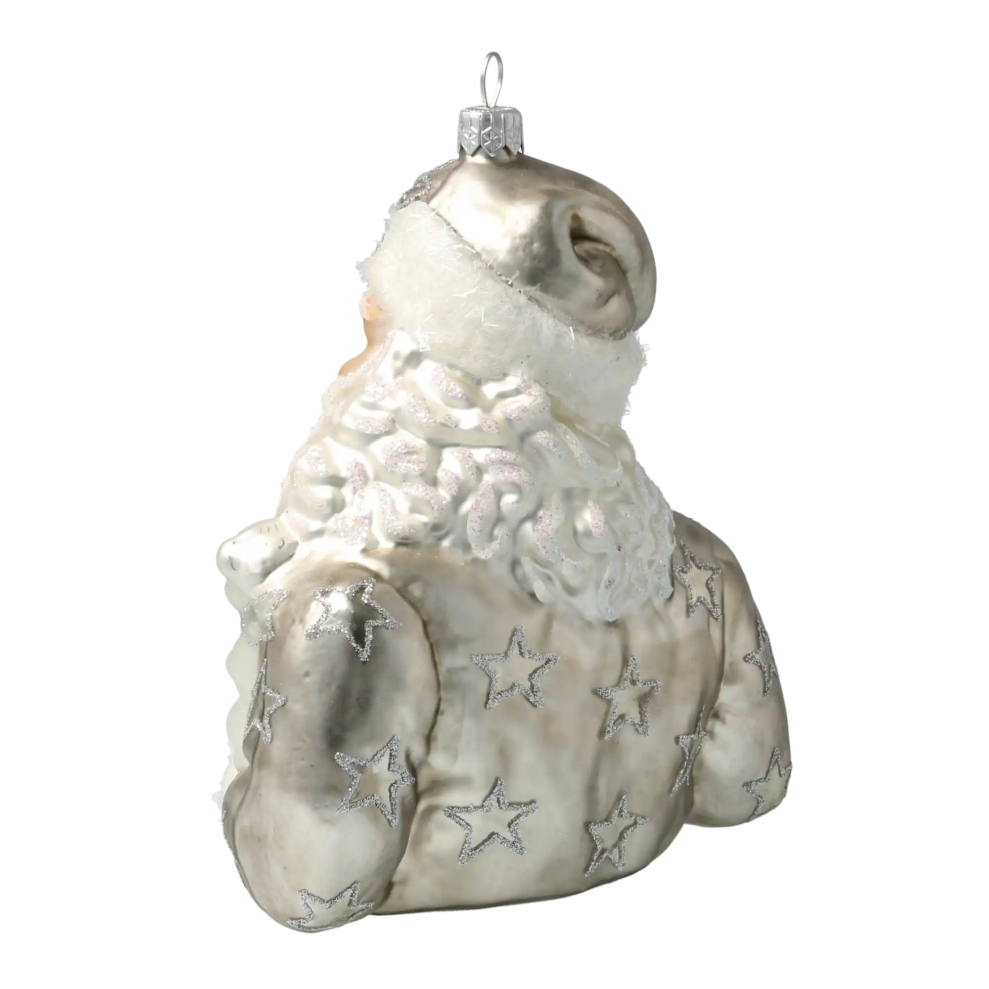 Mikołaj Z Misiami Szklana Ozdoba