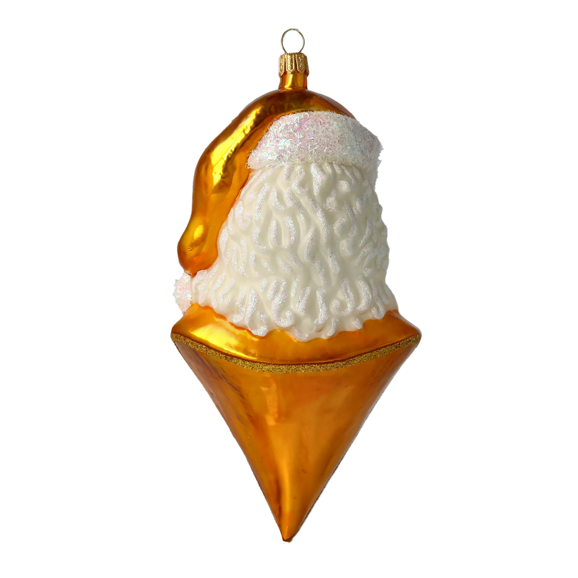 Golden Benevolent Patriarch | Hand-Painted Glass Ornament | Blubom 2020-350