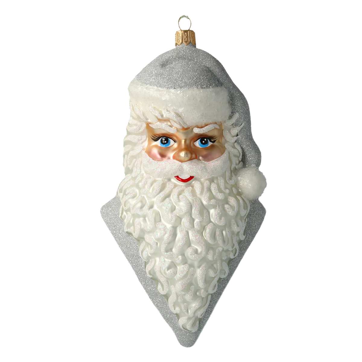 Benevolent Silver Sovereign | Hand-Painted Glass Ornament | Blubom 2020-351