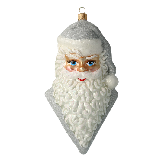 Silver Frost Saint Nicholas Premium christmas glass ornament 2020-351