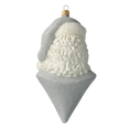 Load image into Gallery viewer, Silver Frost Saint Nicholas Premium christmas glass ornament 2020-351

