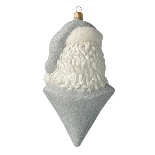 Silver Frost Saint Nicholas Premium christmas glass ornament 2020-351