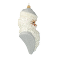 Load image into Gallery viewer, Silver Frost Saint Nicholas Premium christmas glass ornament 2020-351
