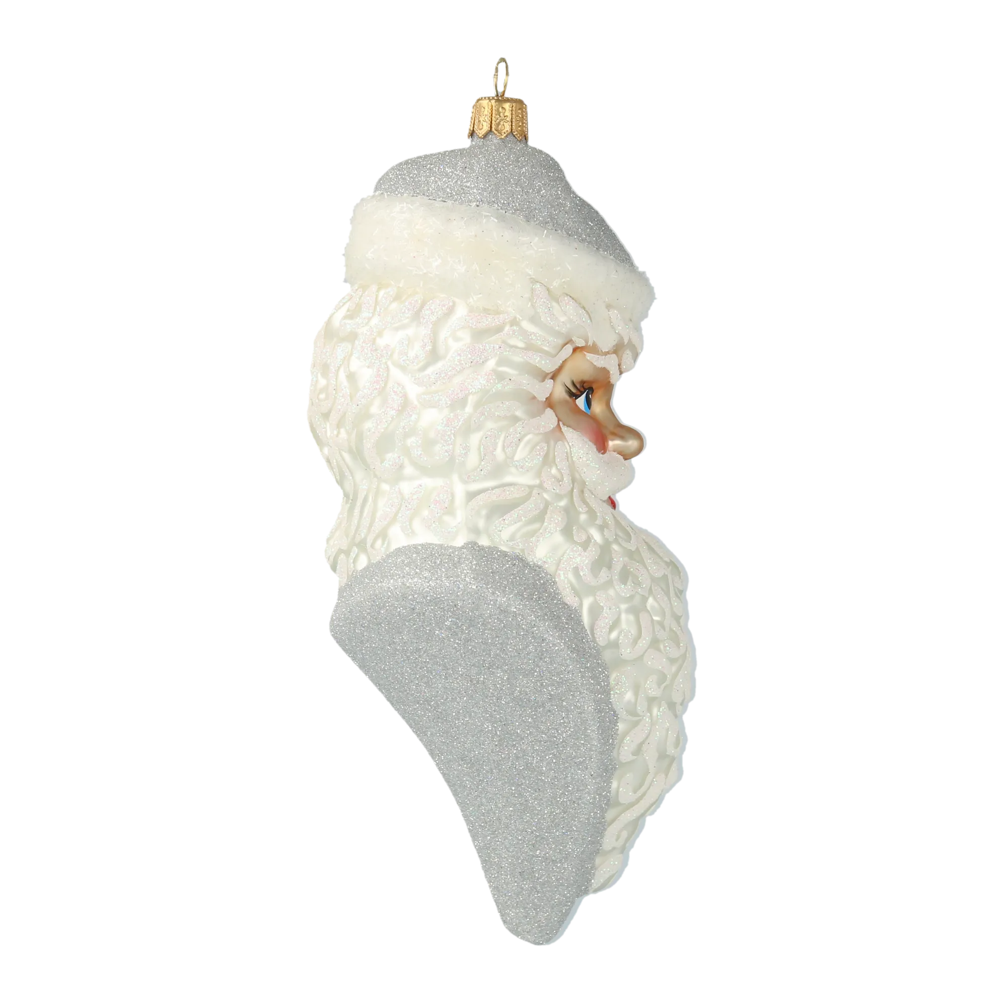 Silver Frost Saint Nicholas Premium christmas glass ornament 2020-351