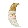 Load image into Gallery viewer, Golden Starlight Crescent Santa Premium christmas glass ornament 2020-360
